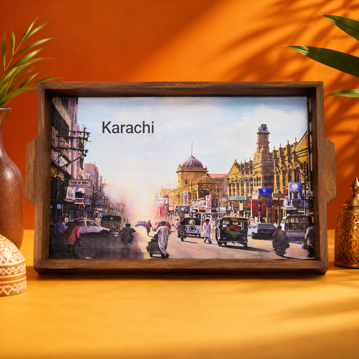 KARACHI CITYSCAPE WALL ART